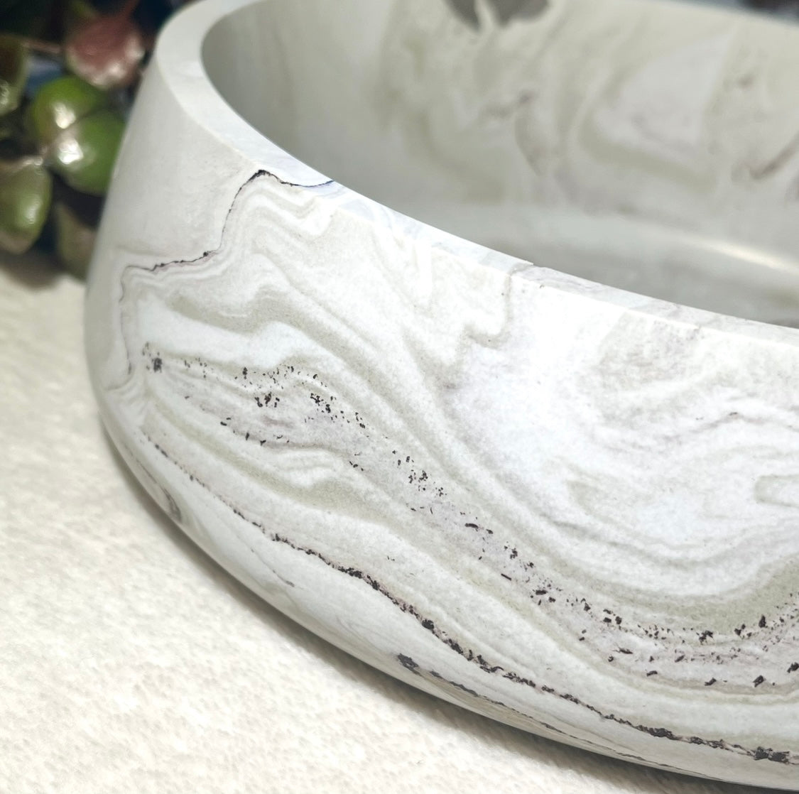 *MADE TO ORDER* Jesmonite stone effect display bowl