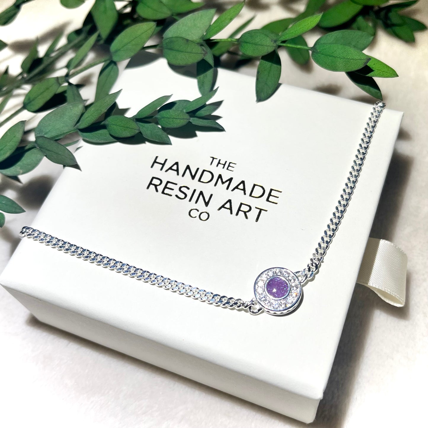*MADE TO ORDER* Sterling silver round halo bracelet