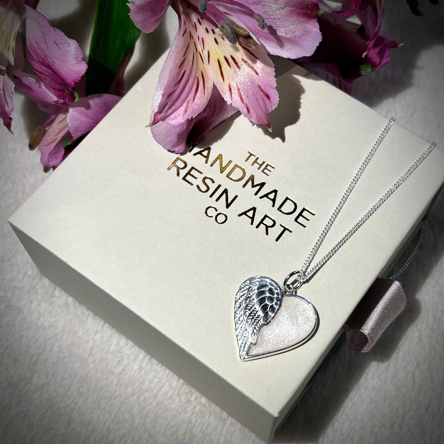 *MADE TO ORDER* Angel Wing Heart Necklace