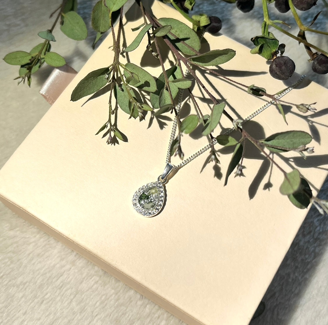 *MADE TO ORDER* Sterling silver teardrop necklace