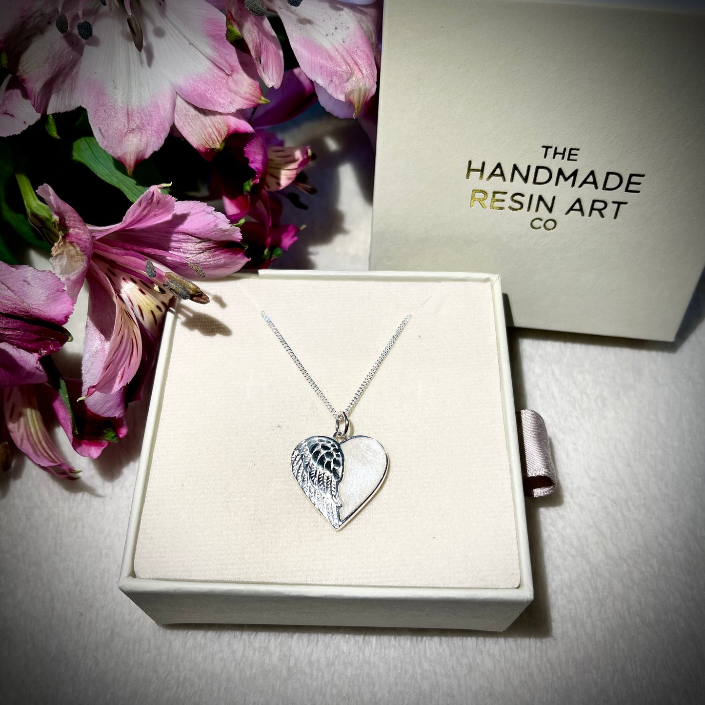 *MADE TO ORDER* Angel Wing Heart Necklace