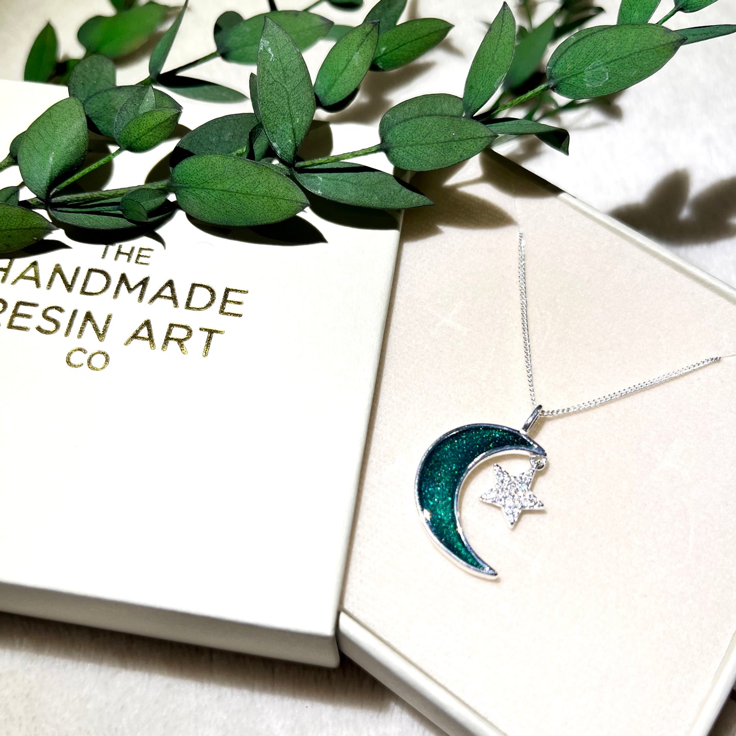 *MADE TO ORDER* Sterling silver moon & star necklace