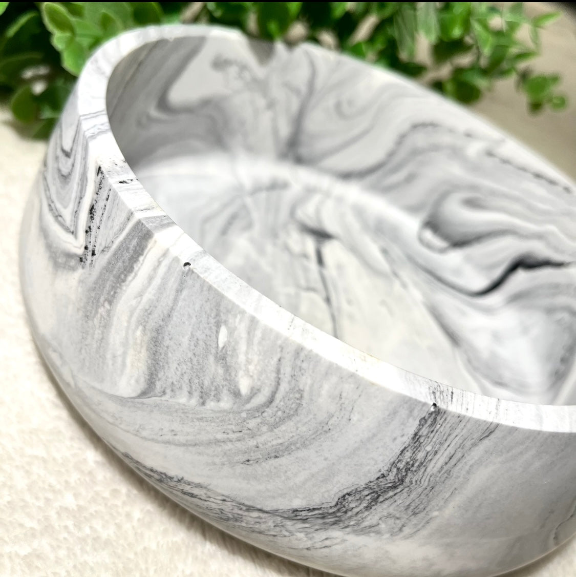 *MADE TO ORDER* Jesmonite stone effect display bowl