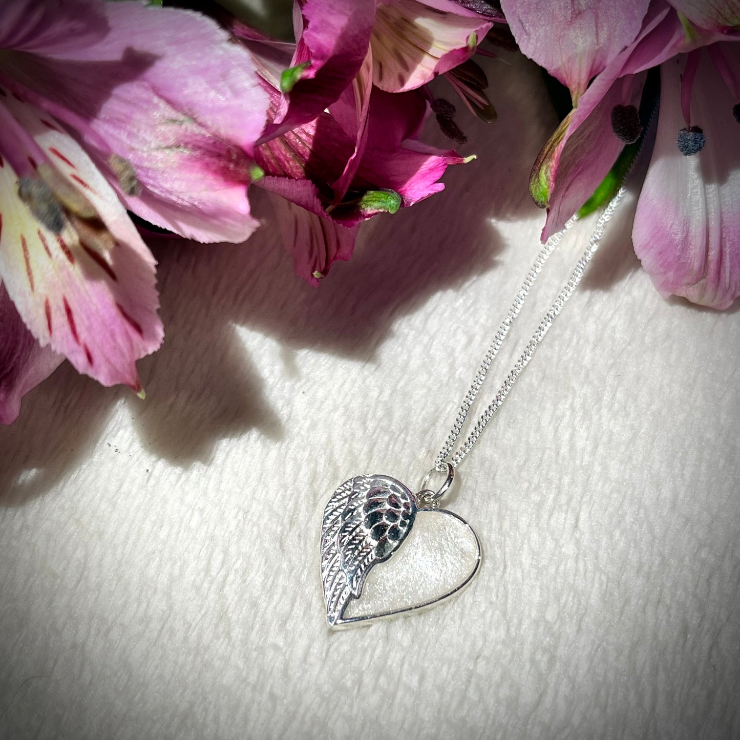 *MADE TO ORDER* Angel Wing Heart Necklace