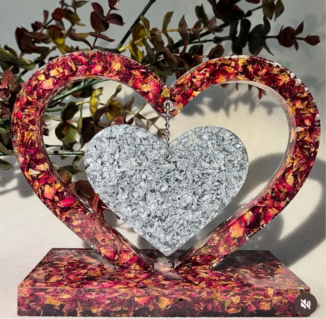 *MADE TO ORDER* Double heart ornament