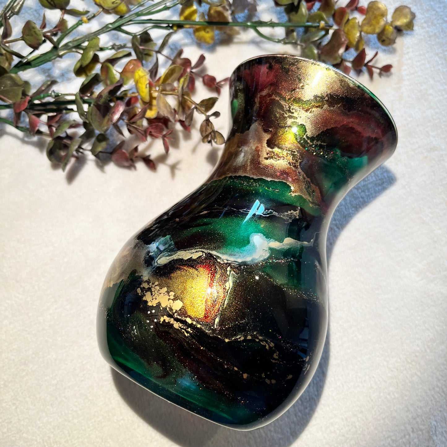 *MADE TO ORDER* Medium vase standard ink drop style