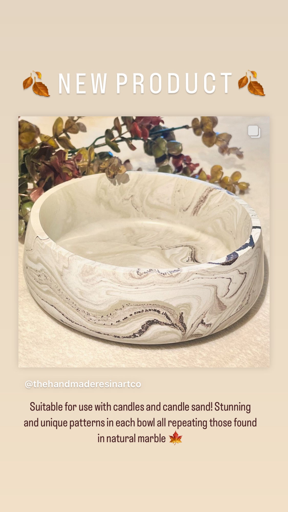 *MADE TO ORDER* Jesmonite stone effect display bowl
