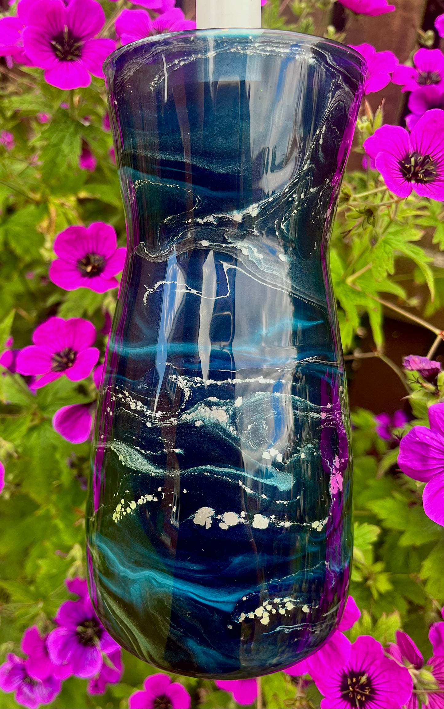 *MADE TO ORDER* Custom standard ink drop vase