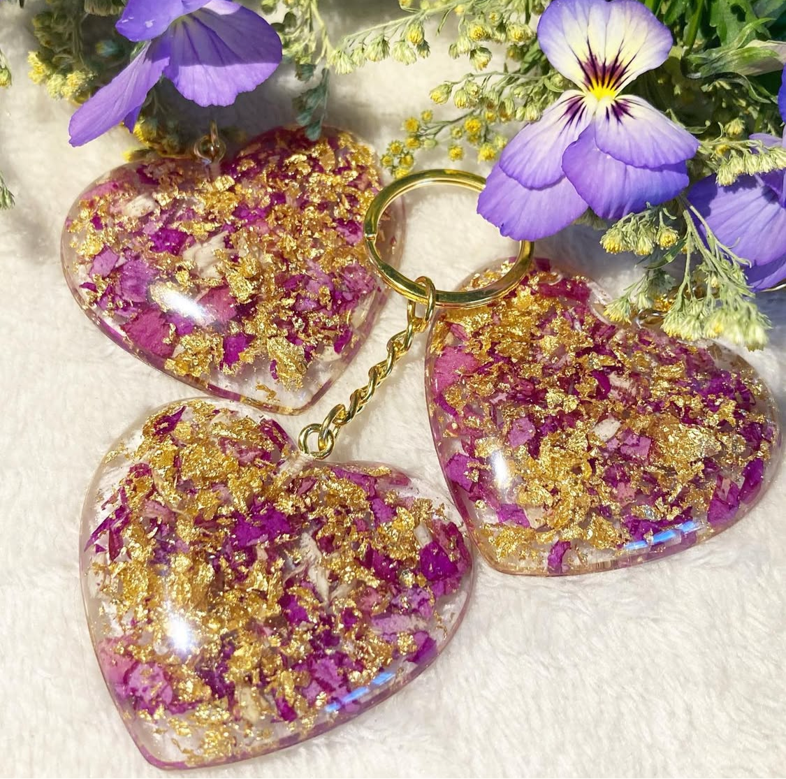 *MADE TO ORDER* Memorial encapsulation keyring