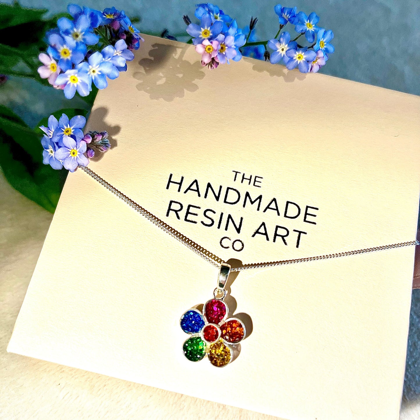 *MADE TO ORDER* Sterling silver flower necklace