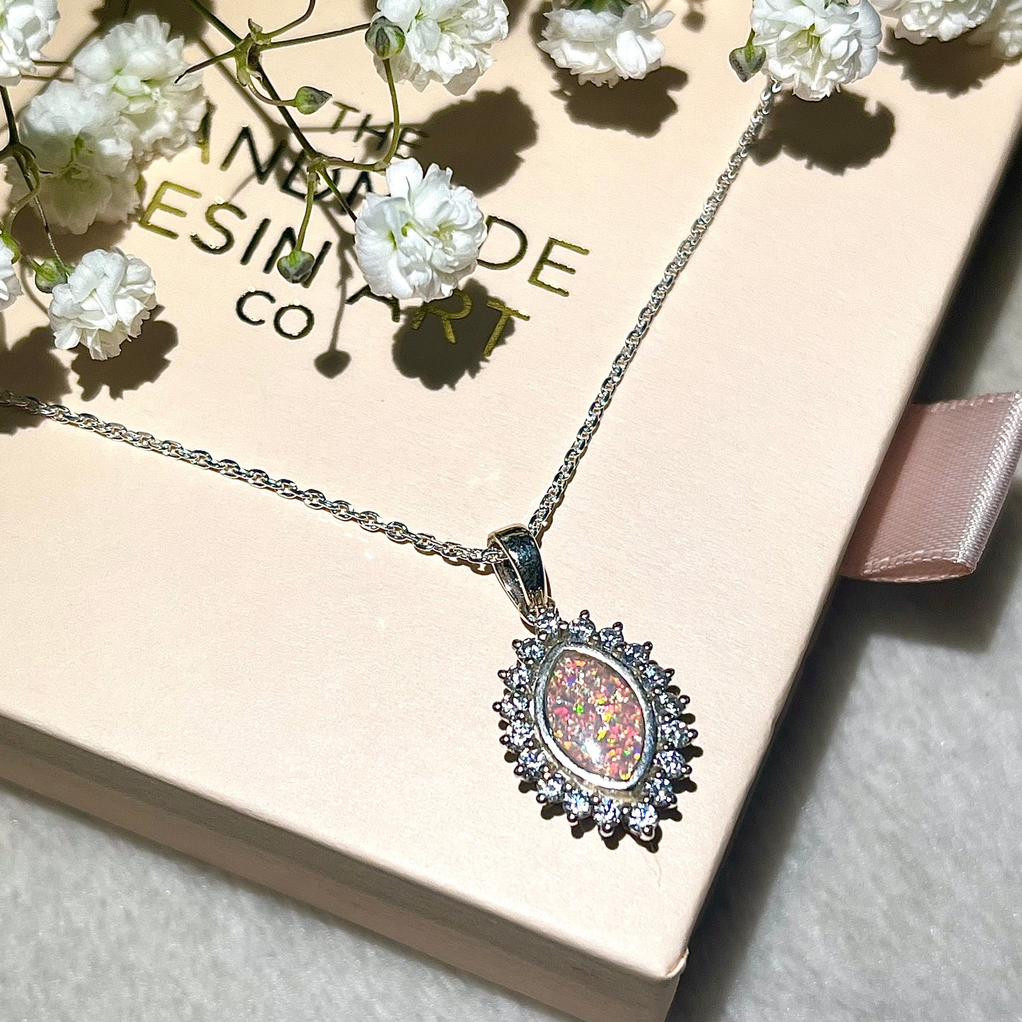 *MADE TO ORDER* Sterling silver marquis necklace