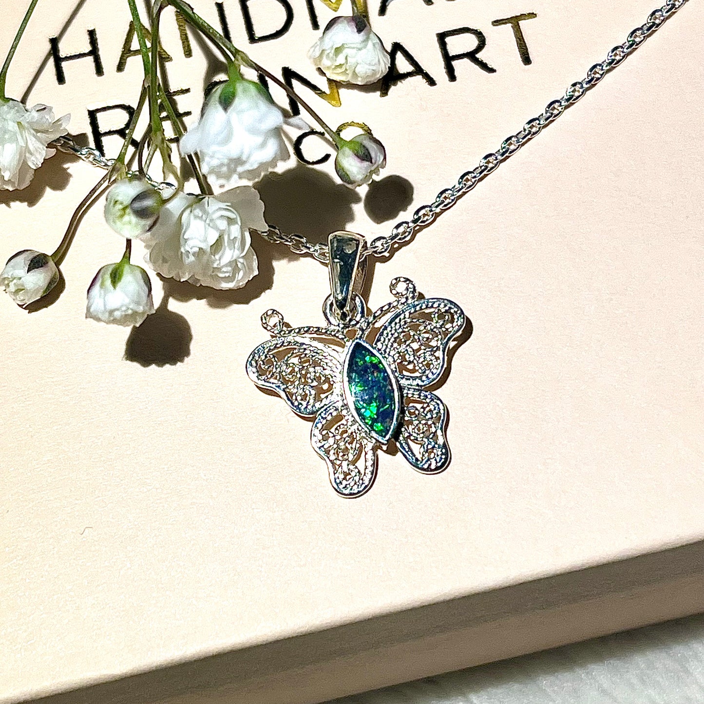 *MADE TO ORDER* Sterling silver dainty butterfly necklace