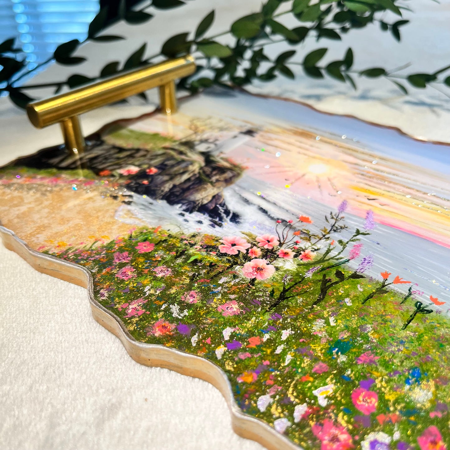 Hand painted decal blend tray